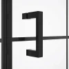 Online Vast Douchescherm Met Matzwarte Taatsdeur - 80 X 80 X 190 Cm - Caparica Douchewand