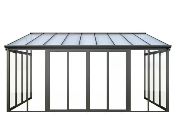 Best Sale Veranda Van Aluminium En Polycarbonaat Met Uv-Bescherming - 15,8 M - Antraciet - Mathilda Prieel, Pergola, Gazebo En Kiosk