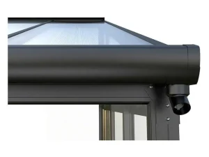 Best Sale Veranda Van Aluminium En Polycarbonaat Met Uv-Bescherming - 15,8 M - Antraciet - Mathilda Prieel, Pergola, Gazebo En Kiosk