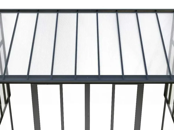 Best Sale Veranda Van Aluminium En Polycarbonaat Met Uv-Bescherming - 15,8 M - Antraciet - Mathilda Prieel, Pergola, Gazebo En Kiosk