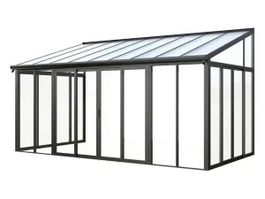 Best Sale Veranda Van Aluminium En Polycarbonaat Met Uv-Bescherming - 15,8 M - Antraciet - Mathilda Prieel, Pergola, Gazebo En Kiosk