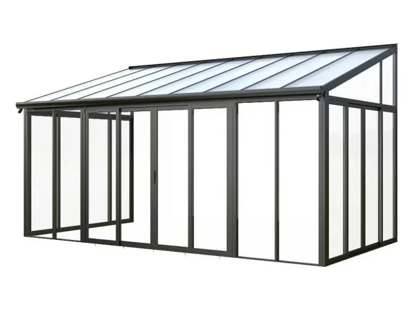 Best Sale Veranda Van Aluminium En Polycarbonaat Met Uv-Bescherming - 15,8 M - Antraciet - Mathilda Prieel, Pergola, Gazebo En Kiosk
