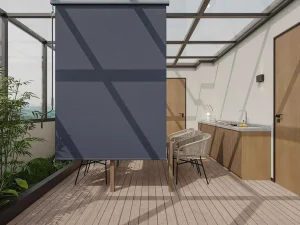 Discount Verduisterend Rolgordijn Met Bak Van Aluminium En Textiel L1,6 X H2,5 M - Passoe Buitenzonwering