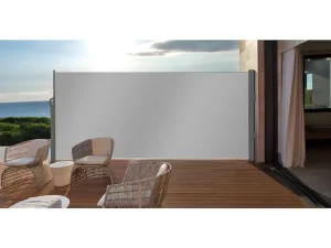 Cheap Verduisterend Textiel Paneel Suela - Grijs - Uittrekbaar - L300 X H180 Cm Afscherming En Omheining