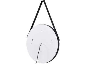 Best Verlichte Badkamerspiegel Met Antibewaseming En Zwart Kader Met Een Haak - 60 X 60 Cm Borja Accessoires & Spiegels