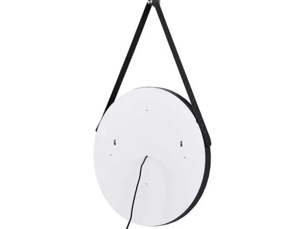 Best Verlichte Badkamerspiegel Met Antibewaseming En Zwart Kader Met Een Haak - 60 X 60 Cm Borja Accessoires & Spiegels