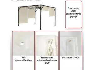 Hot Vervangen Overkapping Voor Pergola Beja, Groen Prieel, Pergola, Gazebo En Kiosk