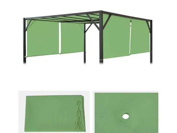 Hot Vervangen Overkapping Voor Pergola Beja, Groen Prieel, Pergola, Gazebo En Kiosk