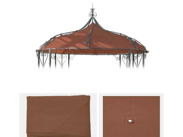 Cheap Vervangen Overkapping Voor Pergola Cabrera, Terracotta-Bruin Prieel, Pergola, Gazebo En Kiosk