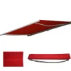 Fashion Vervangingshoes Voor Luifel H123, Polyester Bordeaux-Rood Buitenzonwering