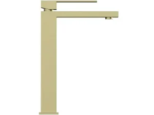 Cheap Vierkante Hoge Mechanische Mengkraan - H29,5 Cm - Goud Met Satijnglans - Vipava Kraan