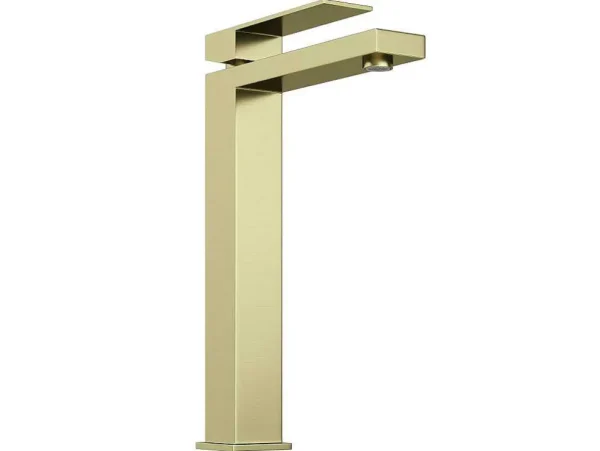 Cheap Vierkante Hoge Mechanische Mengkraan - H29,5 Cm - Goud Met Satijnglans - Vipava Kraan