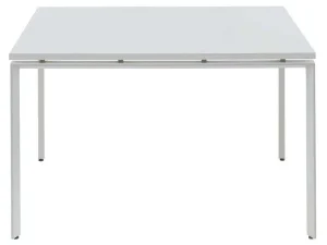 Hot Vierkante Vergadertafel - 4 Personen - Wit - L120 Cm - Downtown Kantoormeubilair