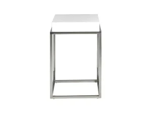 Outlet Vierkante Witte Hoektafel 2041 Bijzettafel