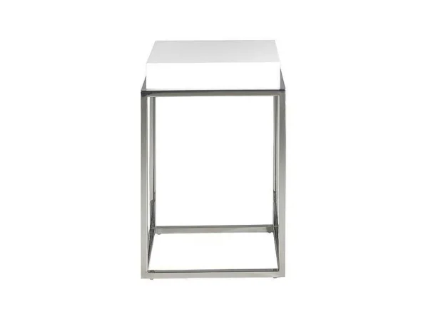 Outlet Vierkante Witte Hoektafel 2041 Bijzettafel