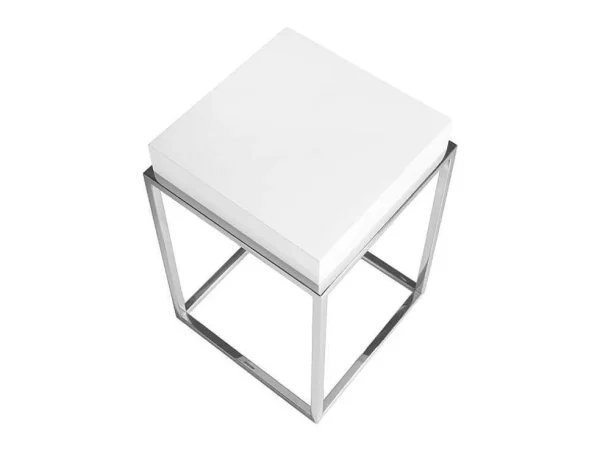 Outlet Vierkante Witte Hoektafel 2041 Bijzettafel