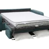 Outlet Vierzits Express Slaapbank - Stof - Blauw - Matras 14 Cm - Bevis Slaapbank Met Matras