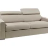 Hot Vierzits Express Slaapbank Van Stof Vizir - Beige - Slaapafmeting Met Brede Latten 160 Cm - Matras 18 Cm Speciale Modellen Zitbanken & Fauteuils