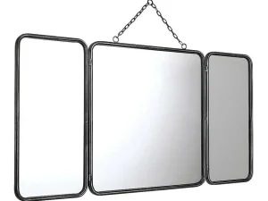 Cheap Vintage-Spiegel In 3 Delen Ceronne - B60 X H112 Cm - Metaalgrijs Spiegel