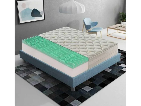 Discount Visco-Elastisch Schuimmatras - 5 Cm Schuim - 9 Comfortzones - Hoogte 25 Cm 180X200 Cm Matras Met Vormgeheugen