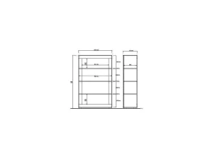 Clearance Vitrinekast Comete - Met Led-Verlichting - Vier Deuren - Wit Gelakt Boekenkast & Vitrine