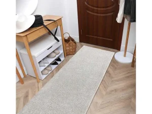 Best Vloerbedekking Santa Fe Creme 03, Glad, Uniform, Enkele Kleur 50X500 Cm Gangtapijt