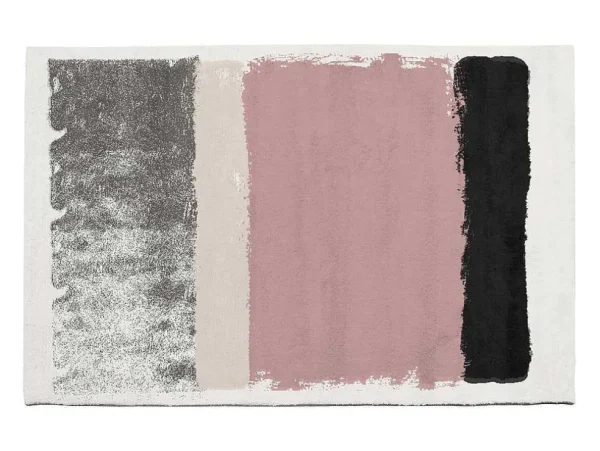 Hot Vloerkleed 160 X 230 Cm - Roze, Grijs En Wit - Camden Groot Tapijt