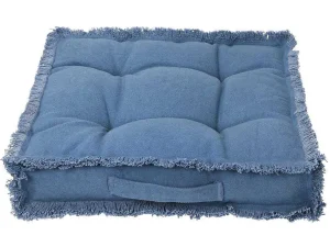Store Vloerkussen Van Katoen - 45 X 45 Cm - Blauw - Honduras Aanbiedingen: Woonaccessoires