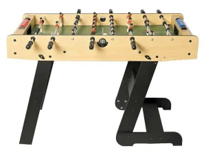 Best Sale Voetbaltafel Van Naturel Houtkleurig Mdf - Opklapbaar - L121 X B61 X H79 Cm - Horton Spel Voor Binnen