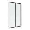Outlet Vouwbaar Badscherm In Metaal Matzwart Industriele Stijl 80 X 140 Cm District Badscherm