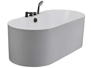 Hot Vrijstaand Bad Met Kraan Stepona - 195 L - 150 X 75 X 58 Cm - Wit Vrijstaand Bad