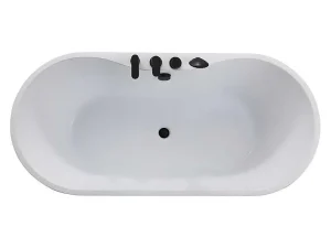 Hot Vrijstaand Bad Met Kraan Stepona - 195 L - 150 X 75 X 58 Cm - Wit Vrijstaand Bad
