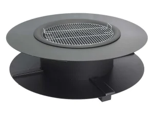 Hot Vuurkorf-Plancha/Grill Met Bergruimte Voor Hout - L120 X B120,5 X H40 Cm - Barcena Klein Huishoudelijk Apparaat