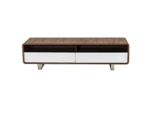Cheap Walnoot En Wit Tv-Meubel 3046 Tv-Meubel