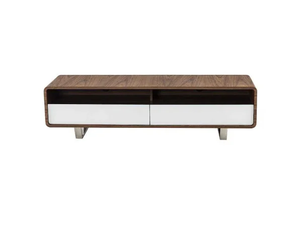 Cheap Walnoot En Wit Tv-Meubel 3046 Tv-Meubel