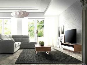 Cheap Walnoot En Wit Tv-Meubel 3046 Tv-Meubel