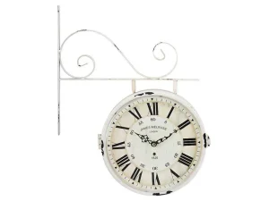 Outlet Wandklok Met Dubbele Zijde Faubourg Van Ijzer - L34 X H41,5 Cm Wandklok