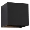 New Wandlamp Met Ledverlichting Van Aluminium - D10 Cm X H10 - Zwart - Paisley Wandlamp