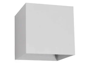 Store Wandlamp Met Ledverlichting Van Aluminium - D10 Cm X H10 - Wit - Paisley Wandlamp