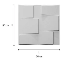 Sale Wandpaneel 3D Brick Om Te Verven - Set Van 12 Stuks, 3M Wandpaneel
