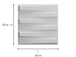 Best Wandpaneel 3D Strait Om Te Verven - Set Van 12 Stuks, 3M Wandpaneel