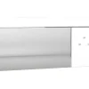 Discount Wandspiegel Met 3 Haken - L. 120 X H. 60 - Wit - Niklos Spiegel