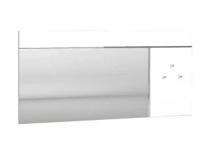 Discount Wandspiegel Met 3 Haken - L. 120 X H. 60 - Wit - Niklos Spiegel