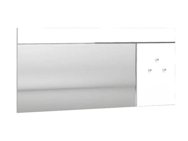 Discount Wandspiegel Met 3 Haken - L. 120 X H. 60 - Wit - Niklos Spiegel