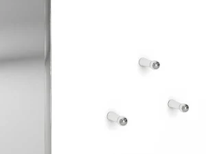 Discount Wandspiegel Met 3 Haken - L. 120 X H. 60 - Wit - Niklos Spiegel