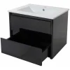 Flash Sale Wastafel + Wastafelmeubel Mcw-B19, Zwart Wastafelmeubel