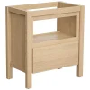 New Wastafelmeubel Met Opbergvak - Eikenfineer - 80 Cm - Cosmoti Wastafelmeubel
