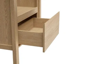 New Wastafelmeubel Met Opbergvak - Eikenfineer - 80 Cm - Cosmoti Wastafelmeubel