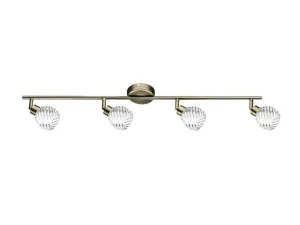 Clearance Wave Plafondlamp, Chroom, 12,5X55,5X8 Cm, Plafondlamp