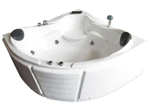 Cheap Witte Hottub 150 X 150 Cm Voor 2 Personen 6 Jets Anemoon Massagebad